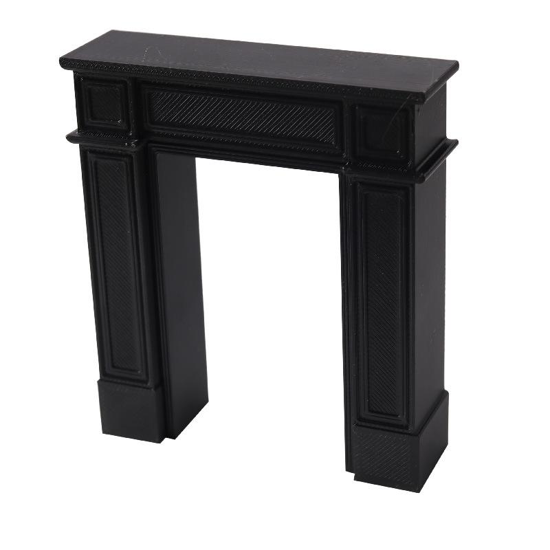 1Pcs Dollhouse Miniature European-Style Home Living Room Cabinets American Retro Storage Fireplace Background Decor Furniture A1