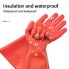 Red Electrician Insulating Gloves 5KV Work Safe Gloves Protective Insulation Mittens  Electrical
