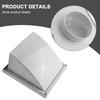ABS Exhaust Hood Range Hood Duct Air Outlet Exterior Wall Installation Prevents Moisture Buildup For Range Hoods