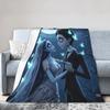 Corpse Bride Emily And Victor Blankets Fleece Summer  Multi-function Lightweight Thin Throw Blankets for Bedding Car Bedspread