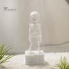 Decorazione Acquario Gamberetti Scheletro Danzante Aeratore Acquario, Ornamento Dinamico Alimentato ad Aria, Divertente Aeratore Decorazione con Giunto Flessibile con Tubo da 1m e Ventosa