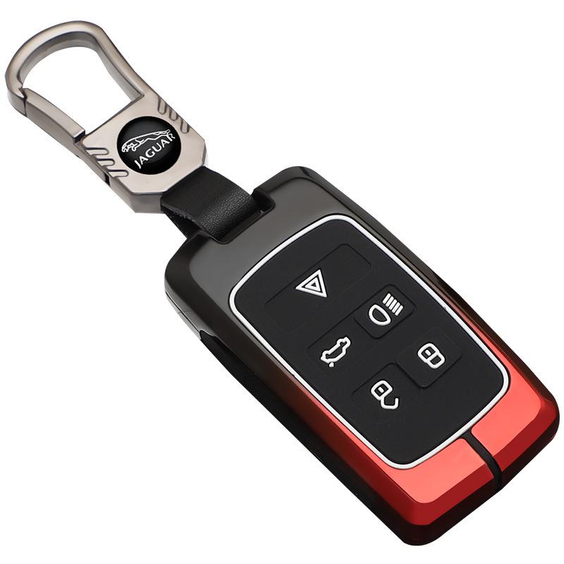 Premium Metal Protective Shell for Jaguar Key - Compatible with XFL/XEL/XJL/FPACE; High-End Men's Key Case with Buckle