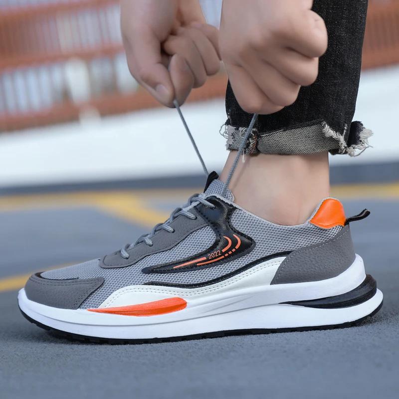 Summer New Breathable Shoes Men's Outdoor Leisure Light Walking Sports Shoes Safety Boots Puncture Resistant Steel Pointed Shoes