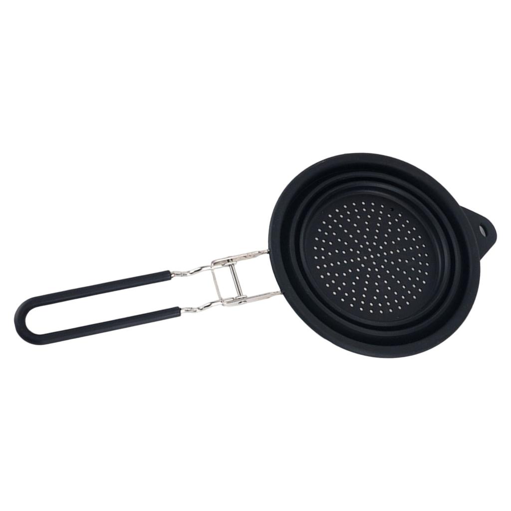 Kitchen Foldable Silicone Strainer Colanders Space Saver Collapsible Colanders with Handles for Draining Pasta Vegetable