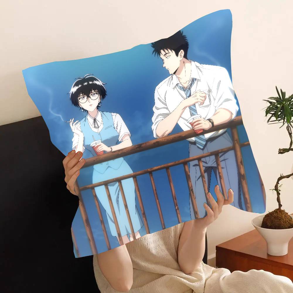 Kowloon G-Generic Romance Anime Pillow Case Fashion Square Pillowcase Bedroom Sofa Room Ins Decoration Leisure