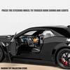 1/24 Dodge Challenger Hellcat Autíčka litá Metel Auta Hračka Tahni zpět Modely aut Hellcat se zvukem a světlem Hellc pro děti