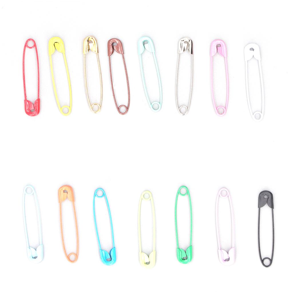 Safety Pins DIY Making Reliable Locking Design Glossy Bright Small Compact Sewing Accessories for