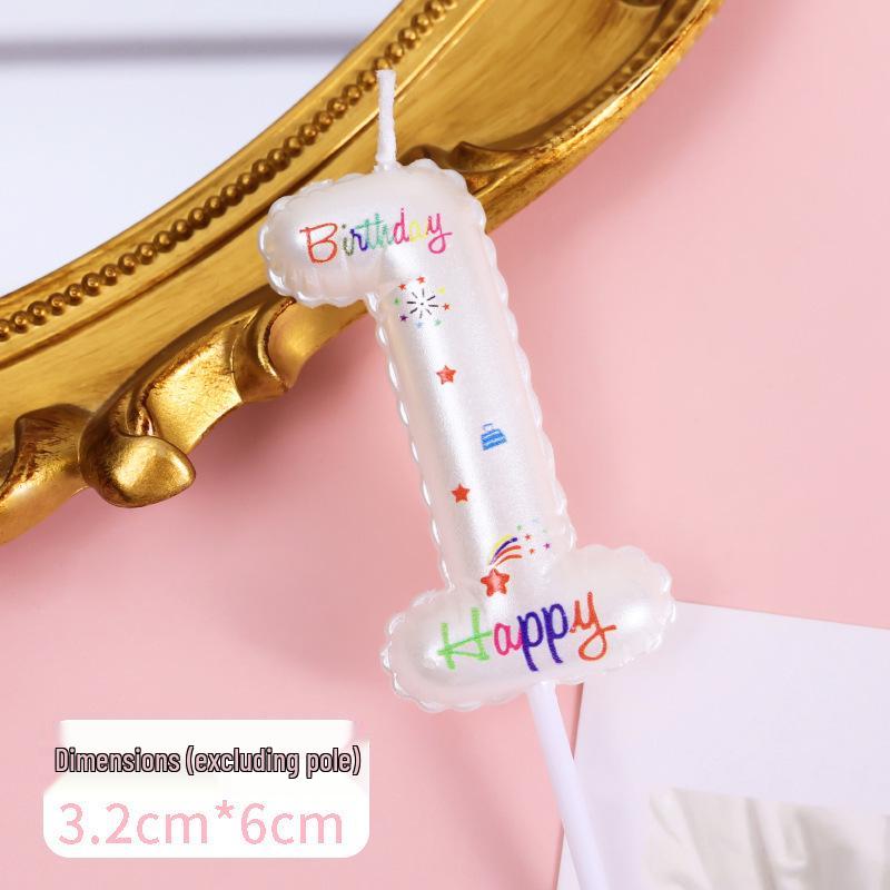Fun Balloon-Style Number Birthday Candles for Kids