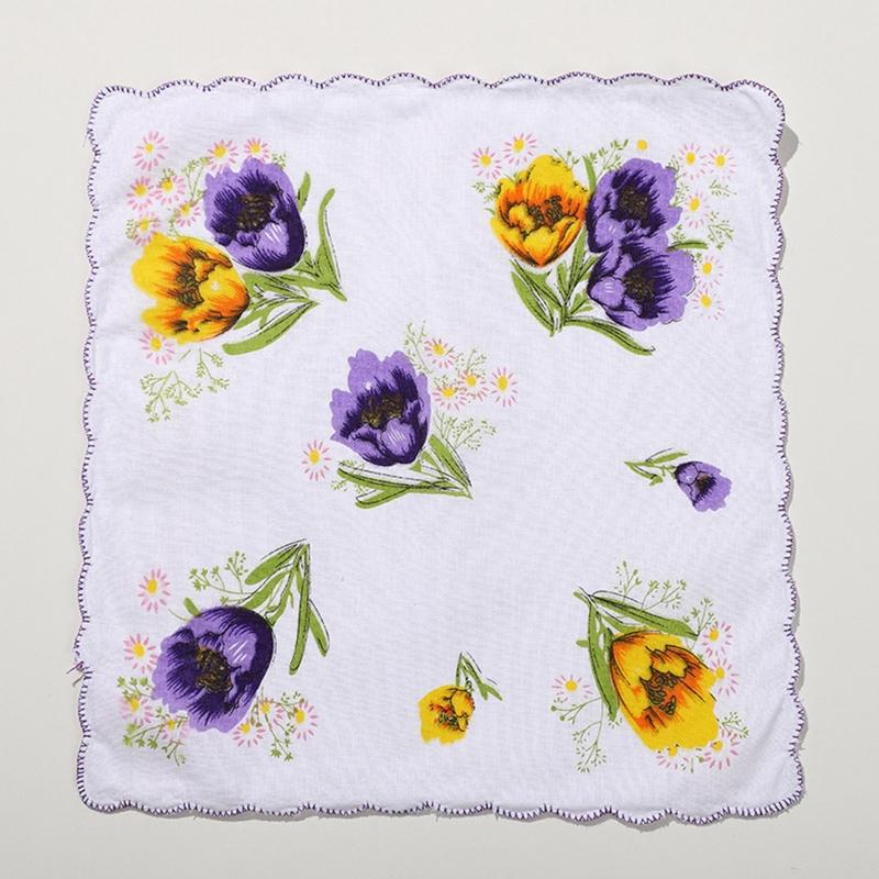 Pocket Handkerchiefs Toddler Face Towels 100% Cotton for Kids Girls Daily Use