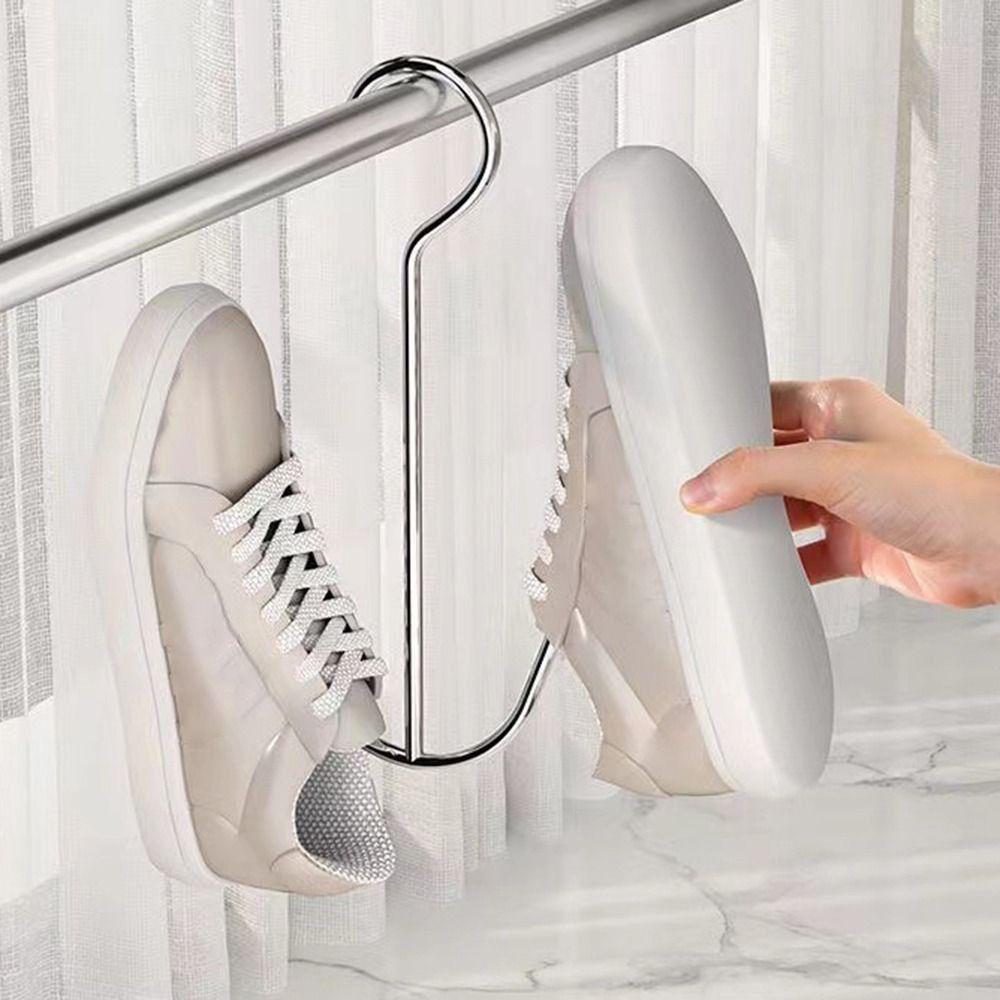Stainless Steel Shoe Drying Rack Hanging Drying Shoe Hook Portable Shoe Rack