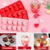 Mini Love Chocolate Heart Shaped Silicone Mold Pink Red Ice Cube Mold Multifunctional DIY Pudding Candy Mold Whiskey Kitchen