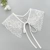 Elegant Detachable Lace Collar Spread Lapel Floral Design Decorative Accessory for Dresses and Blouses