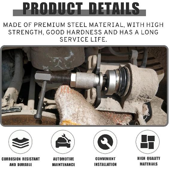 Car Brake Piston Wind Back Tool, Auto Rear Brake Pad Wind Back Tool, Brake Caliper Wind Back Tool For Replacement Of Rear Brake Pad