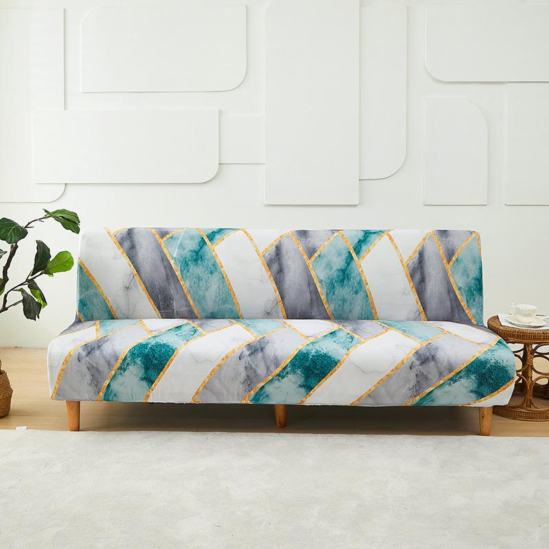 Neng Full Cover Sofa Bed Cover Simple Folding Armless Elastic Sofa Cover Fabric All-Inclusive Universal Cover