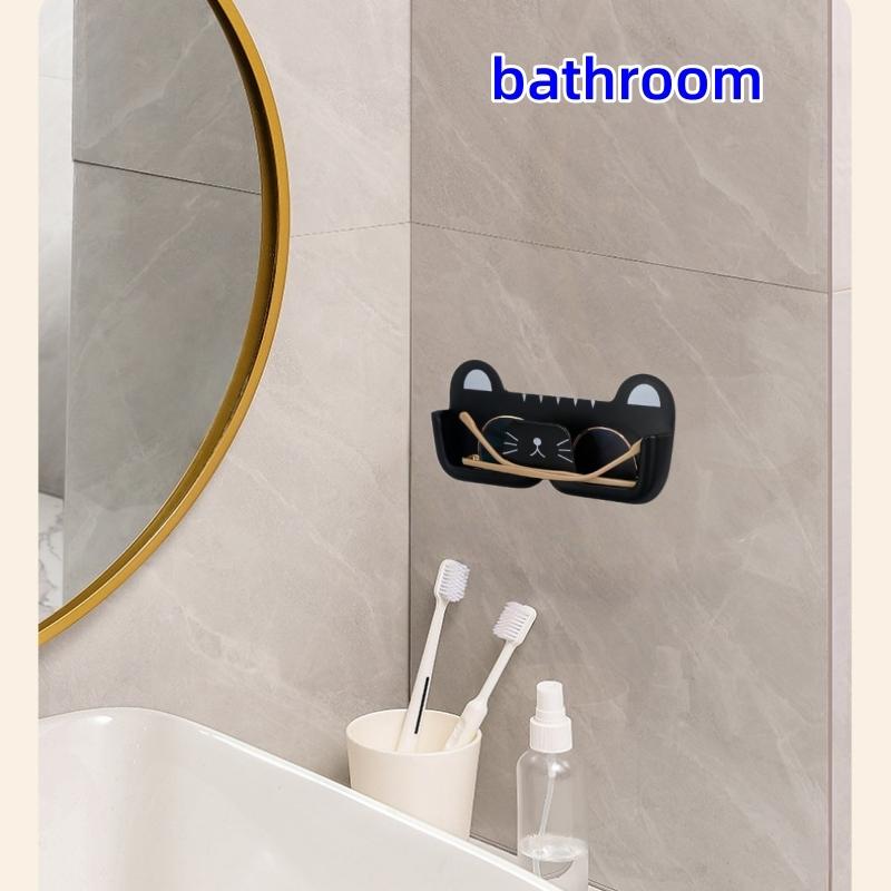 2 pcs Wall mounted eyeglass case, Household portable glasses storage box, Wall-mounted glasses rack, glasses box in car