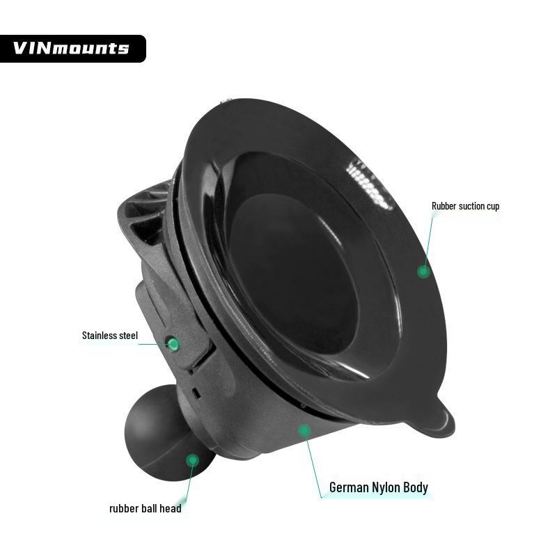 VIN Off-Road Anti-Shake Suction Cup Phone Holder for Car Windshield with 1-Inch Ball Head