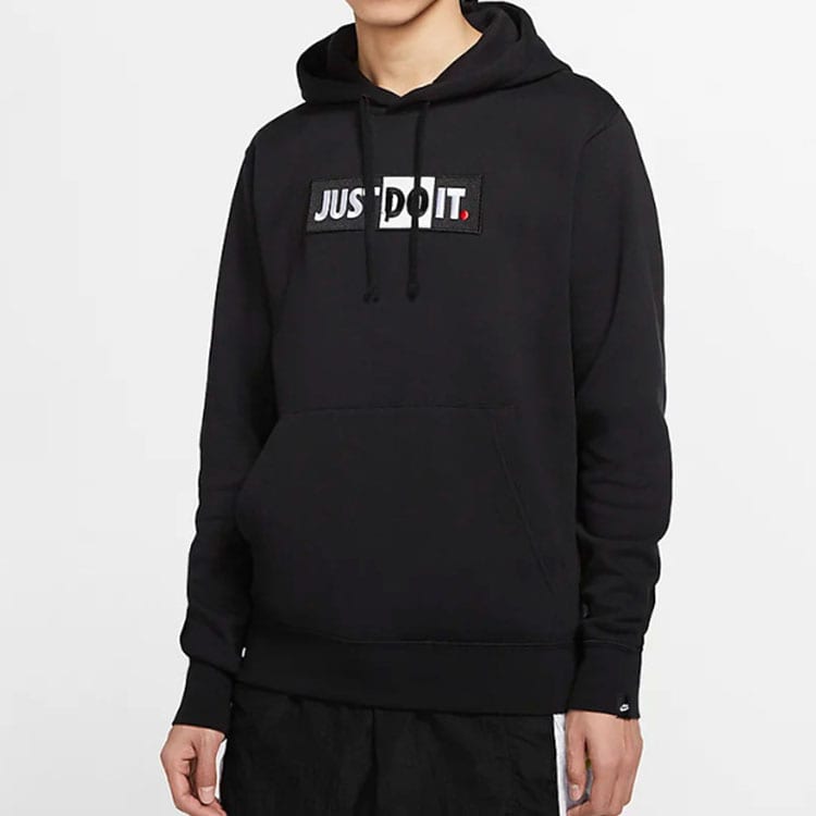 Nike Sportswear Men's Logo Just Do It Hoodie Black CJ4776-010