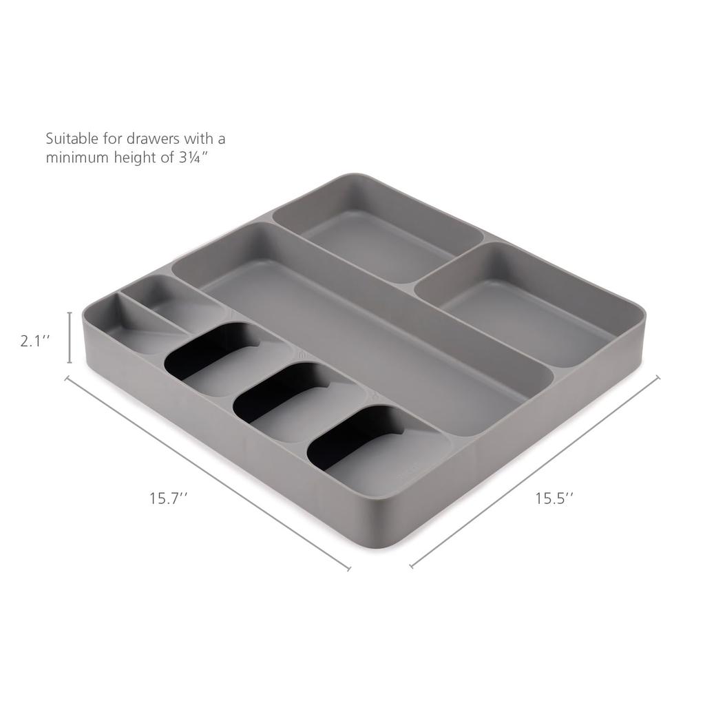 Joseph Joseph Cutlery Case, Tray, Storage, Drawer Organizer, Kitchen Drawer Organization, Large, Gray [Authentic] 85127