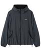 Openyard(Oy) Check Hooded Windbreaker - Black