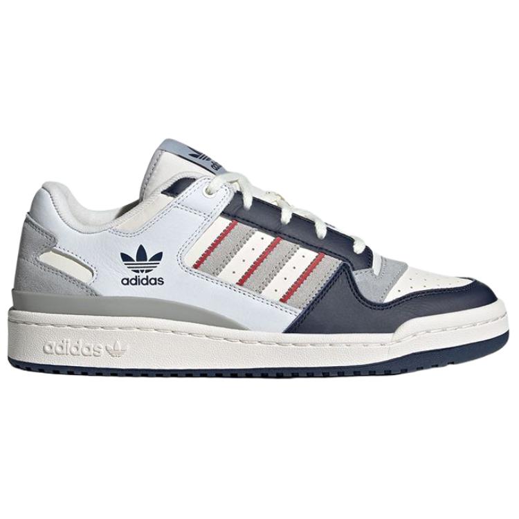 Adidas Originals Forum Cl Comfortable Casual Low-Top Skate Shoes Men Sneakers White Gray Blue JP9967