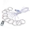 LED Curtain Lights 8 Modes Remote Control 3.3x3.3yd USB Power High Safety Curtain String Lights for