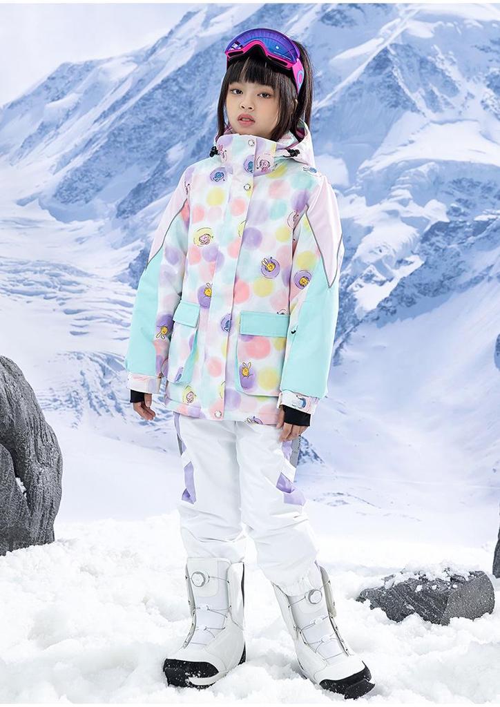 Kids' Waterproof Winter Ski Suit - Windproof, Warm, Thickened Snowboard Clothing