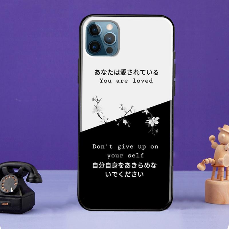 Life With Death Etui na iPhone XR X XS Max SE 2020 7 8 Plus Pokrowiec na telefon na iPhone 11 14 12 13 Pro Max Mini