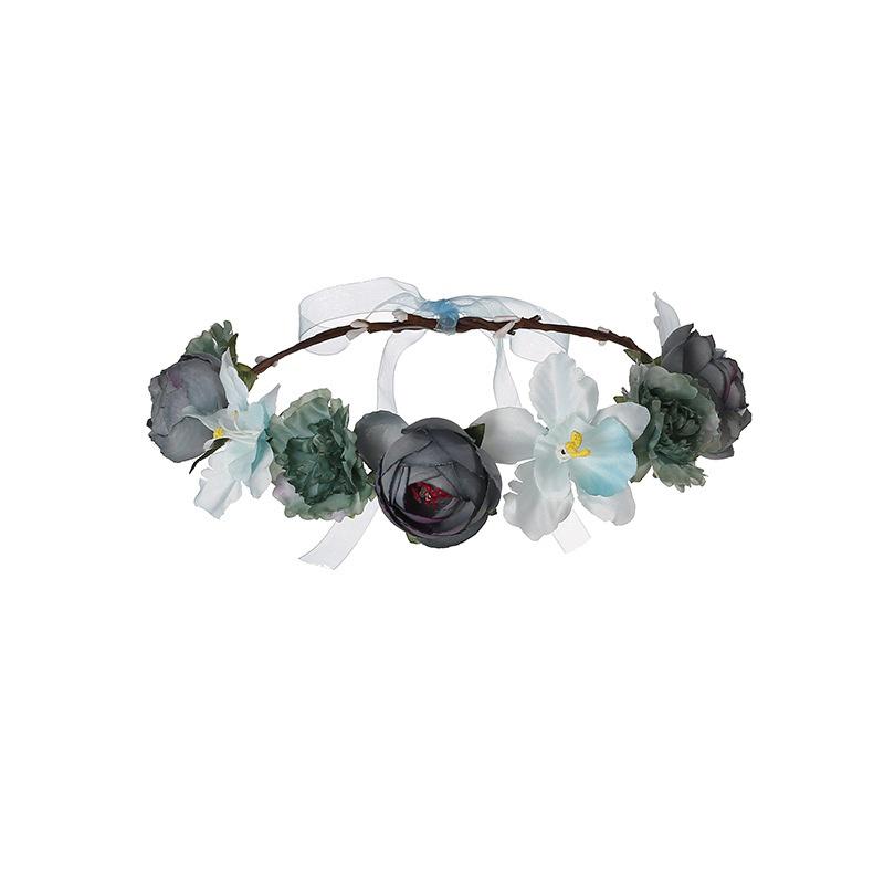 Braut Boho große Blume Stirnband Girlande Festival Hochzeit Krone Reben Haarband