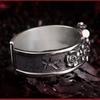 Adjustable Open Ring Men Women Copper Flower Leaf Geometric Design Vintage Rose Floral Jewelry Electroplated Finish