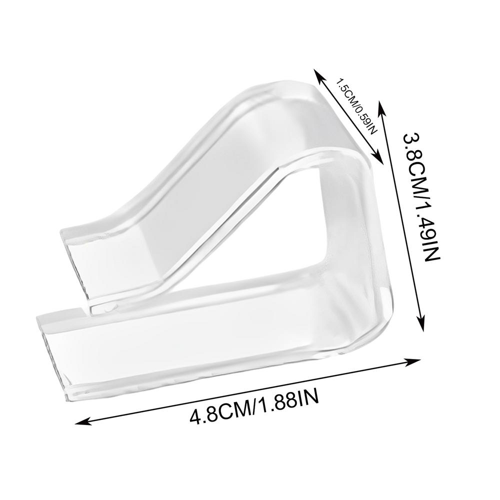 

12pcs Tablecloth Clips Holders Transparent Holder Clips Windproof Table Cover Clamps For Restaurant Party Wedding Graduation