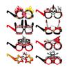 8 Pieces Rock and Roll Birthday Decorations Glasses Set Paper Eyeglasses Party Accessories Costume Accessory