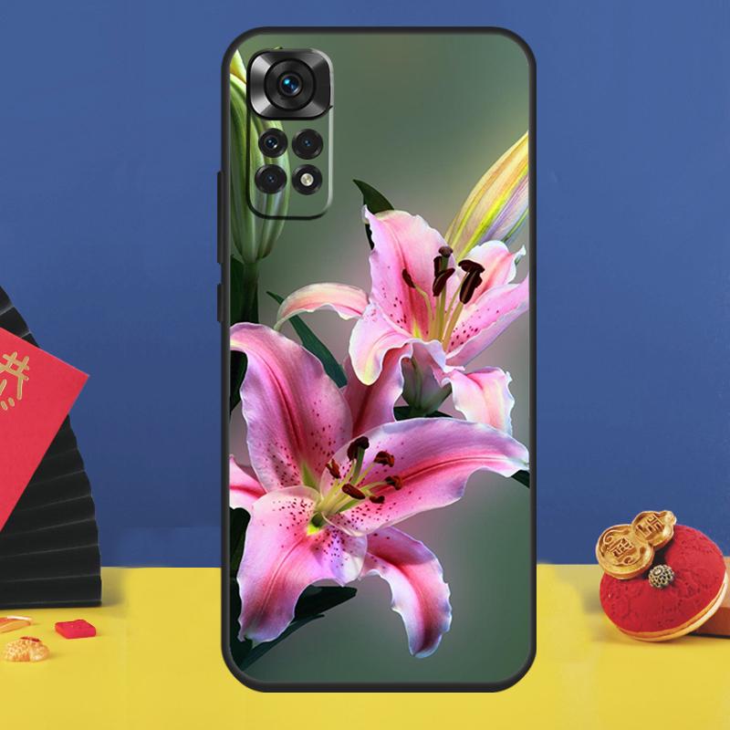 Colorful Flower Lily Phone Case For Xiaomi Redmi Note 15 Pro Plus 13 12 11 9 10 14 Pro 10C 12C 13C 14C 15C Cover