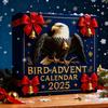 2025 Bird Advent Calendar 24 Days Handcrafted Acrylic Ornaments with Realistic Designs 2D Flat Hanging