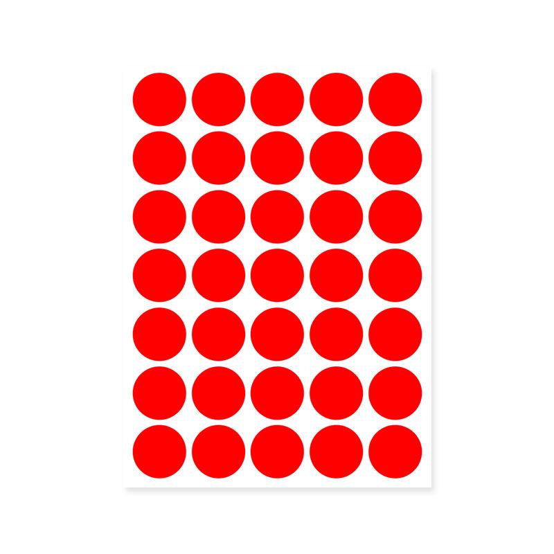 Colorful A5 Dot Stickers: Blank Round Adhesive Labels for Handwriting, Classification, and Sealing