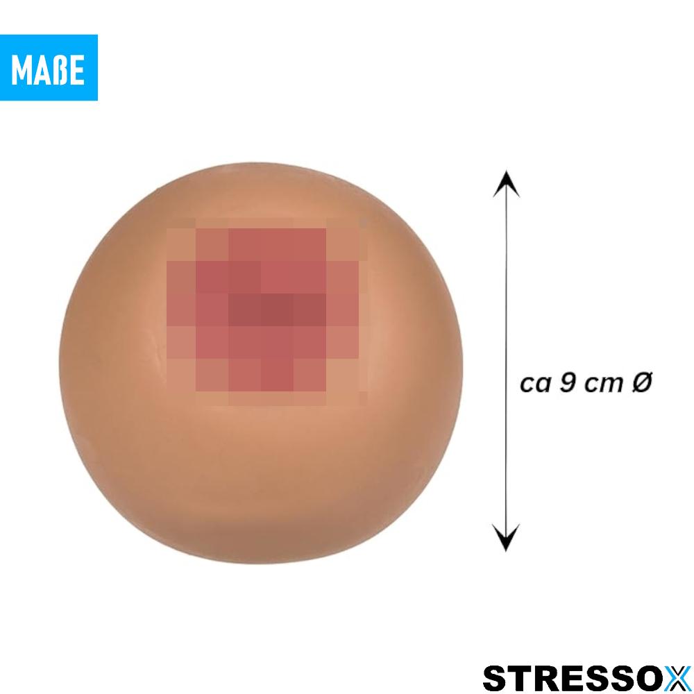STRESSOX Hnětací míček na prsa Antistresový mačkací míček Stlačovací míček na prsa Masážní míček na prsa