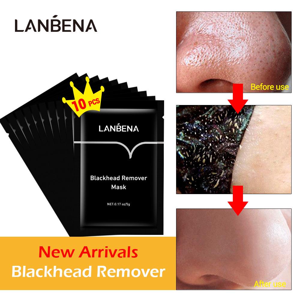 LANBENA Bamboo Charcoal Blackhead Peel-off Nose Mask, 5g Sachet