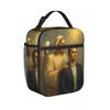 Charlie Kirk Angelic Insulated Lunch Bags Portable  Lunch Container Thermal Bag Tote Lunch Box College  Picnic Food Bag