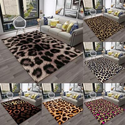Leopar Desenli Halı Kilimler Oturma Odası Yer Matları Yatak Odası Dekorasyonu Yatak Odası İçin Halılar Oturma Odası Dekorasyonu İçin Halılar Maison
