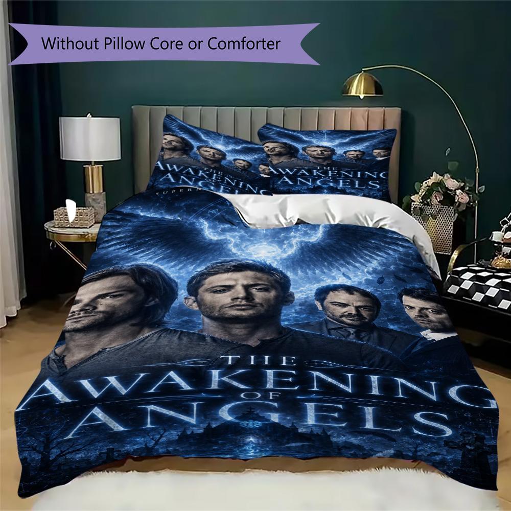 Supernatural Tv Show Character Collage Bedding Without Core 1 Duvet Cover 2 Pillowcase Without Core Bedding Set Duvet Cover And Pillowcase