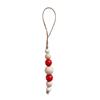 10Pcs Wooden Beads Ornament Wood Beaded Christmas Tree Decoration For Wall Window Staircase Holiday Party Decoration