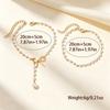 European & American Faux Pearl Anklet Set for Women - Beach Style, Non-Fading, Versatile & Layered