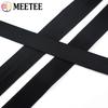 5/10M 20-50mm Schwarze Nylon-Gurtbänder 1,6mm Dick Hohlrohrband Dekoband für Bekleidung DIY Nähzubehör