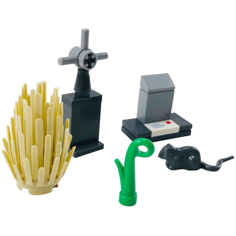 Non-Toxic Moc Creative Horror Halloween Grave Graveyard Spiders Building Blocks Bricks Educational Toys For Children Assemble Block Parts