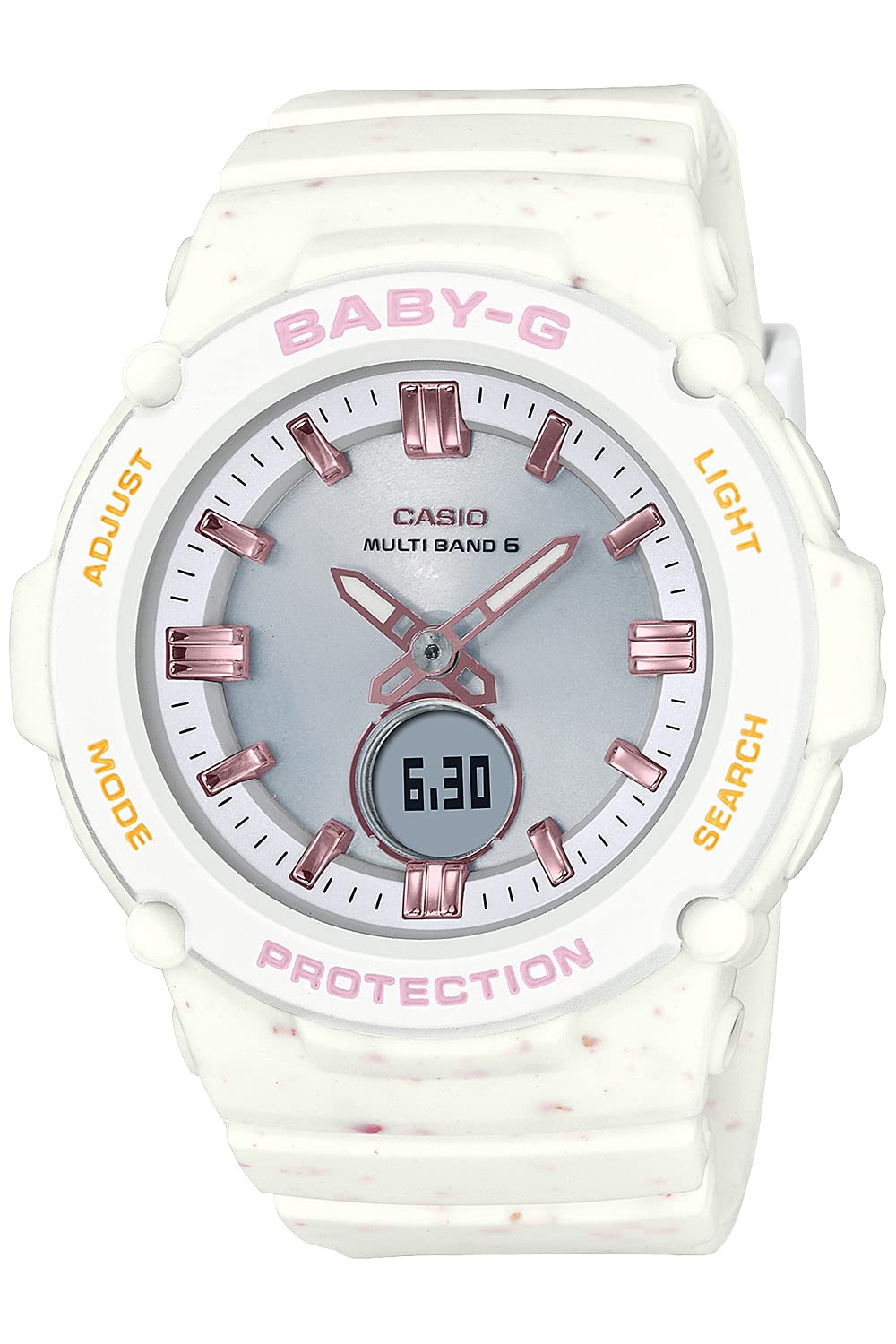 

Часы Babygie с радио на солнечных батареях, цвет мороженого, белый [Casio] [] BGA-2700CR-7AJF женские