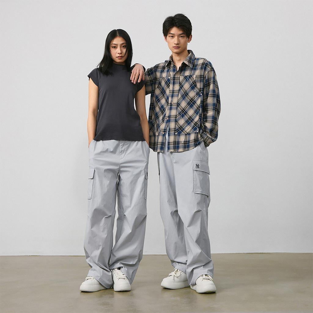 New MLB Chunky Classic Slip Resistant Low Top Skateboard Shoes Unisex Black White 3ASXCBH4N-50BKS