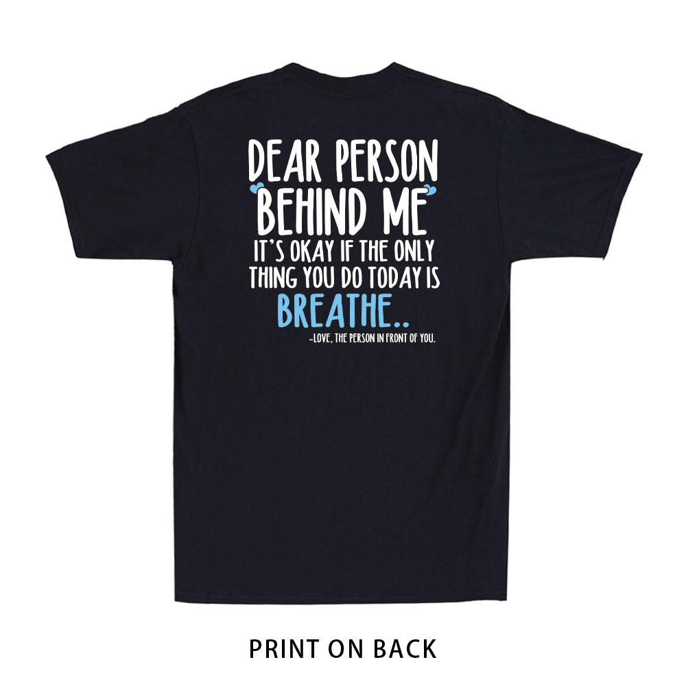 Breathe Mental Health Awareness Suicide Prevention (Print On Back) Men s T-Shirt Unisex T-Shirt S