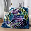 Dark Magician Cartoon Anime Throws Blanket Kids Super Soft Cute Blankt for Travel Couch Picnic Bed Flannel Blanket Birthday Gift