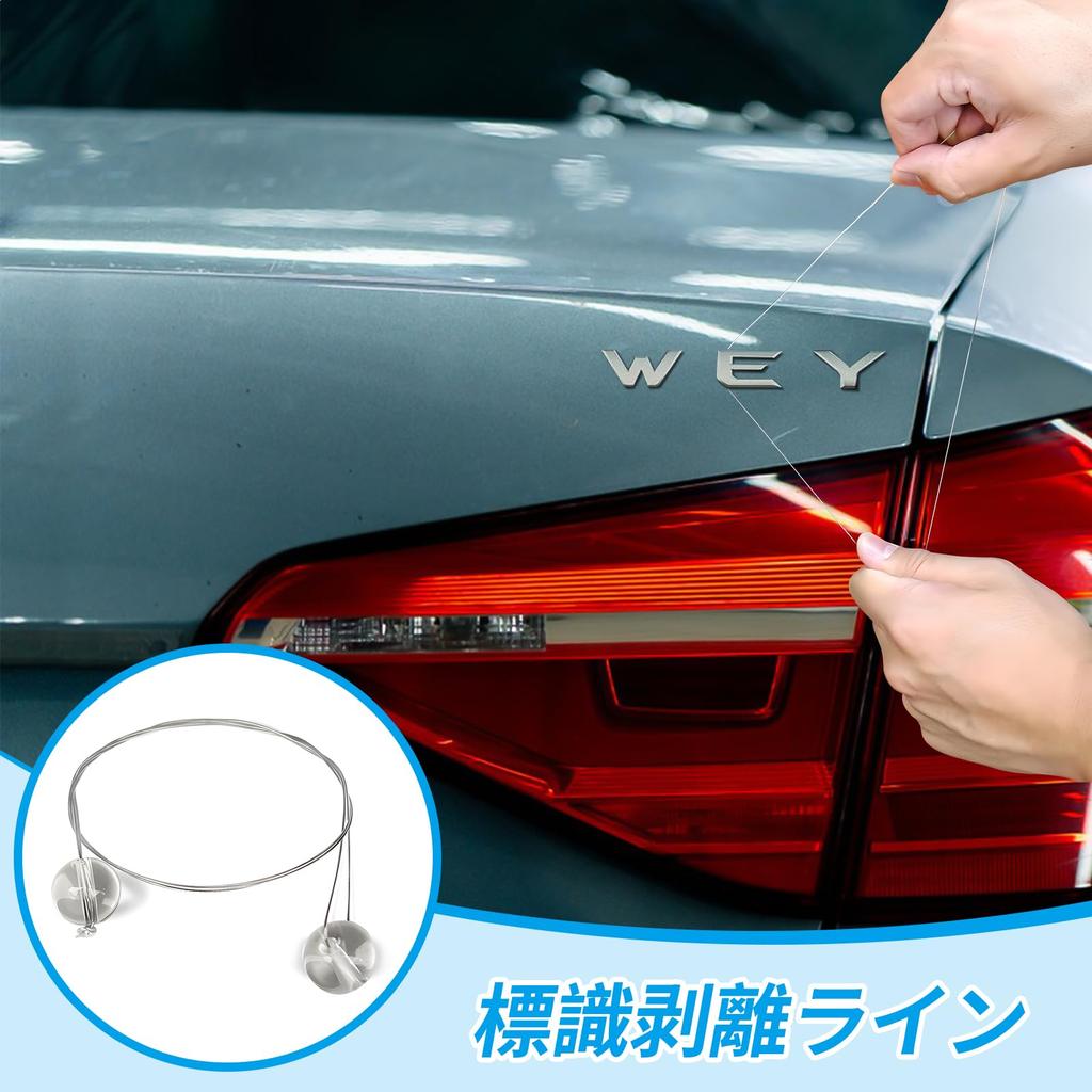 Zhejia Emblem Removal Tool Set of 3 Car Emblem Removal Tool Emblem Removal Line