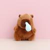 Capybara Plush Toy - Cute Rodent Doll Gift with Mini Pendant