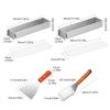 Pack of 3 Rectangular Tiramisu Molds with Removable Side Panel and Spatula for Effortlessly Baking and Cleaning